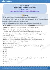Đề tham khảo thi Vật lí THPT (Đề số 2) - có lời giải chi tiết